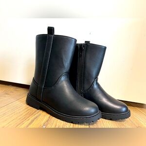 New Old Navy black  Girls Boots Size 10